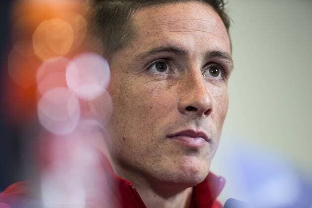 Atletico de Madrid s Fernando Torres during the press conference PK Pressekonferenz before the match of UEFA Champions League between Atletico de Madrid and FC Rostov, at Vicente Calderon Stadium, Madrid, Spain. October 31, 2016.  (20161031042)