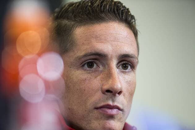 Atletico de Madrid s Fernando Torres during the press conference PK Pressekonferenz before the match of UEFA Champions League between Atletico de Madrid and FC Rostov, at Vicente Calderon Stadium, Madrid, Spain. October 31, 2016.  (20161031043)