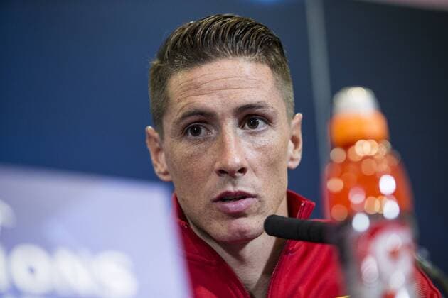 Atletico de Madrid s Fernando Torres during the press conference PK Pressekonferenz before the match of UEFA Champions League between Atletico de Madrid and FC Rostov, at Vicente Calderon Stadium, Madrid, Spain. October 31, 2016.  (20161031030)