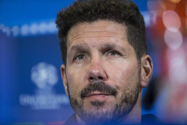 Atletico de Madrid s coach Diego Pablo Cholo Simeone during the press conference PK Pressekonferenz before the match of UEFA Champions League between Atletico de Madrid and FC Rostov, at Vicente Calderon Stadium, Madrid, Spain. October 31, 2016.  (20161031036)