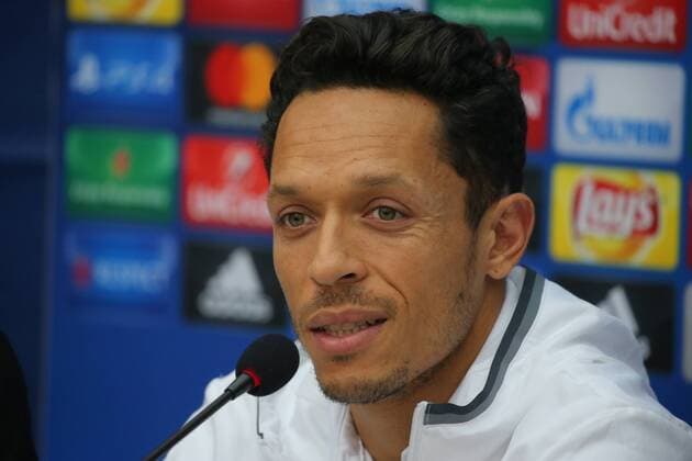 Player of Besiktas, Adriano attend a press conference PK Pressekonferenz following a training session in Istanbul, Turkey, 31 Octoberr 2016. Besiktas will face Napoli in a UEFA Champions League Group B match on 01 November 2016. 