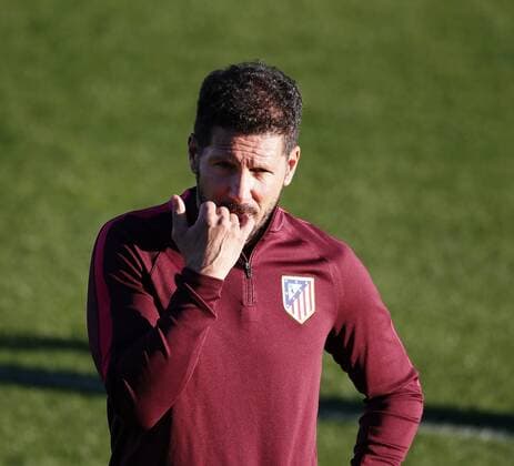 Fußball, CL, Atletico Madrid Training Simeone. Atletico training session. In this picture, Simeone. xRafaxCasalx 