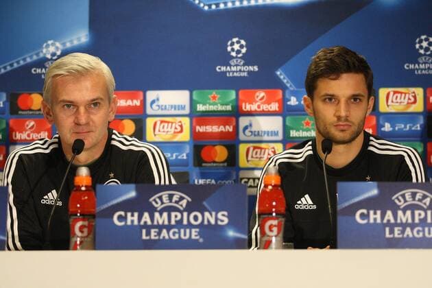Fußball, CL, PK Legia Warschau Pressekonferenz Legia Warschau JACEK MAGIERA BARTOSZ BERESZYNSKI  161101MSZ002