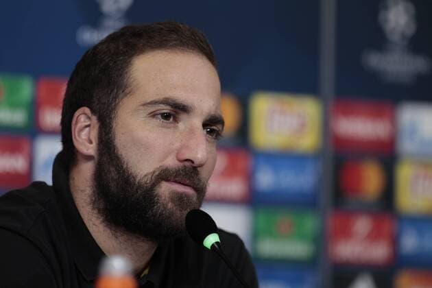 November 1, 2016 - Turin, Italy - Gonzalo Higuain during the press conference PK Pressekonferenz before Champions League match between Juventus v Olympique Lyonnais, in Turin, Italy on November 2, 2016. Press Conference Juventus  - ZUMAn230 20161101_zaa_n230_056