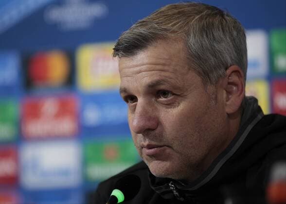 Fußball, CL, Olympique Lyon PK in Turin November 1, 2016 - Turin, Italy - Bruno Genesio during the press conference PK Pressekonferenz before Champions League match between Juventus v Olympique Lyonnais, in Turin, on November 2, 2016. Olympique Lyon Press Conference  - ZUMAn230 20161101_zaa_n230_064