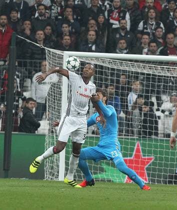 UEFA Champions League Group B match between Besiktas and Napoli at Vodafone Arena in Istanbul , Turkey ,November 01 , 2016. Pictured Manolo Gabbiadini 23 of Napoli and Marcelo of Besiktas. 