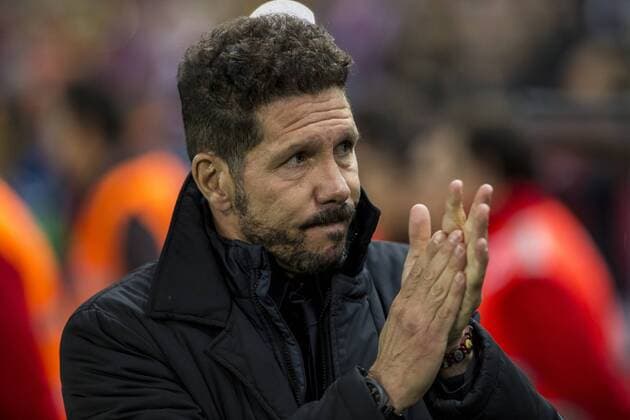 Atletico de Madrid s coach Diego Pablo Cholo Simeone during the match of UEFA Champions League between Atletico de Madrid and FC Rostov, at Vicente Calderon Stadium, Madrid, Spain. November 01, 2016.  (20161101003)