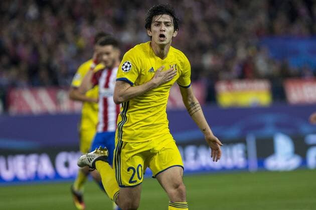 FC Rostov s Sardar Azmoun during the match of UEFA Champions League between Atletico de Madrid and FC Rostov, at Vicente Calderon Stadium, Madrid, Spain. November 01, 2016.  (20161101018)