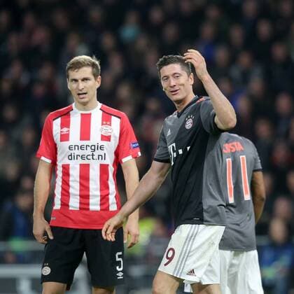 Robert Lewandowski (FC Bayern Muenchen 9), PSV Eindhoven vs. FC Bayern Muenchen, UEFA Champions League, Fussball, 01.11.2016, Eindhoven Copyright: xLangerx xEibner-Pressefotox EP_HLR