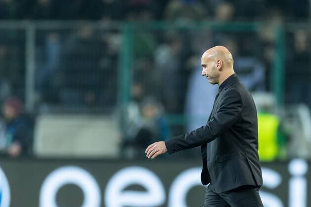 Moenchengladbach, Germany 01.11.2016, UEFA Champions League - 2016 17 Season, Group C - Matchday 4, Borussia Moenchengladbach - Celtic Glasgow, enttaeuscht, enttaeuschung, Cheftrainer Andre Schubert (BMG) ( DeFodi048