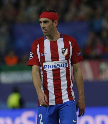 Champions League match played between Atletico Madrid and FK Rostov. In this picture, Godin. xPABLOxGARCIAx 