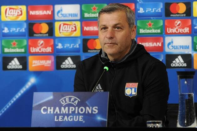 Fußball, CL, Olympique Lyon PK in Turin IPP20161101 Football - soccer: UEFA Champions League 2016 2017, Juventus Turin - Olympique Lyon, l coach Bruno Genesio xHOCHxZWEIx xItalyxPhotoxPressx 