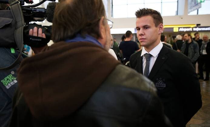 SOCCER - EL, Sassuolo vs Rapid, preview VIENNA,AUSTRIA,02.NOV.16 - SOCCER - UEFA Europa League, group stage, US Sassuolo Calcio vs SK Rapid Wien, preview. Image shows Louis Schaub (Rapid). Keywords: Wien Energie. GEPAxpictures xPhilippxBrem