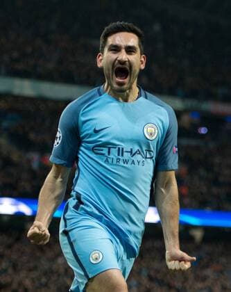 01.11.2016, Etihad Stadium, Manchester, ENG, UEFA CL, Manchester City vs FC Barcelona Barca Gruppe C, im Bild Ilkay Gundogan of Manchester City celebrates after scoring his team s equalising goal to make it 1-1 Ilkay Gundogan of Manchester City celebrates after scoring his team s equalising goal to make it 1-1 during the UEFA Champions League group C match between Manchester City and FC Barcelona at the Etihad Stadium in Manchester, Great Britain on 2016 11 01. Manchester  EP_fil  