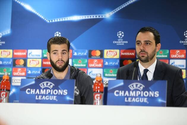 Real Madrid in Warsaw Nacho Fernandez at a press conference PK Pressekonferenz before Champion League match Real Madrid vs Legia Warszawa on November 1, 2016 in Warsaw, Poland.  EN_01231249_0004