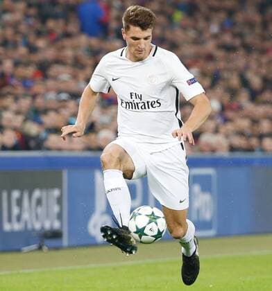 01.11.2016 St Jakob Stadion Basel , SCHWEIZ , Herren Fussball UEFA Champions League FC Basel - Paris Saint Germain Thomas Meunier (PSG) 