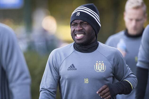 Anderlecht s Frank Acheampong pictured during a training session of Belgian first league soccer team RSC Anderlecht, Wednesday 02 November 2016. Tomorrow Anderlecht is playing the fourth game of the group stage of the Europa League competition against German club 1. FSV Mainz 05, in the group C. LAURIExDIEFFEMBACQ  x04970749x