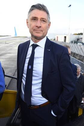Genk s commercial director Stephan Poelmans pictured before the departure of Belgian first league soccer team KRC Genk to Bilbao, Spain, Wednesday 02 November 2016, from Maastricht Airport, in Maastricht, The Netherlands. Tomorrow KRC Genk is playing the fourth game of the group stage of the Europa League competition against Spanish Club Athletic Bilbao, in Group F. YORICKxJANSENS  x04970970x
