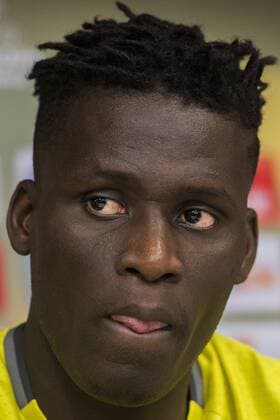 Anderlecht s Kara Mbodji pictured during a press conference PK Pressekonferenz of Belgian first league soccer team RSC Anderlecht, Wednesday 02 November 2016. Tomorrow Anderlecht is playing the fourth game of the group stage of the Europa League competition against German club 1. FSV Mainz 05, in the group C. LAURIExDIEFFEMBACQ  x04970985x