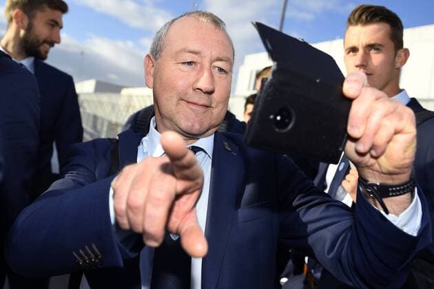 Genk s assistant coach Pierre Denier pictured before the departure of Belgian first league soccer team KRC Genk to Bilbao, Spain, Wednesday 02 November 2016, from Maastricht Airport, in Maastricht, The Netherlands. Tomorrow KRC Genk is playing the fourth game of the group stage of the Europa League competition against Spanish Club Athletic Bilbao, in Group F. YORICKxJANSENS  x04971012x
