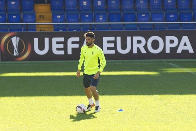 Villarreal CF s player Alvaro takes part in a training session held in Villarreal, Spain, 02 November 2016. Villarreal CF will face Osmanlispor FK in a UEFA Europa League groups strage soccer match on 03 November. EFE Domenech Castello Villarreal CF training session !ACHTUNG: NUR REDAKTIONELLE NUTZUNG!  GRA048 20161102-636136928526115644