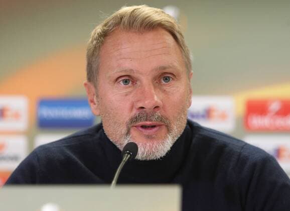 SOCCER - EL, A.Wien vs Roma, preview VIENNA,AUSTRIA,02.NOV.16 - SOCCER - UEFA Europa League, group stage, FK Austria Wien vs AS Roma, preview, press conference PK Pressekonferenz of A.Wien. Image shows head coach Thorsten Fink (A.Wien). GEPAxpictures xChristianxOrt