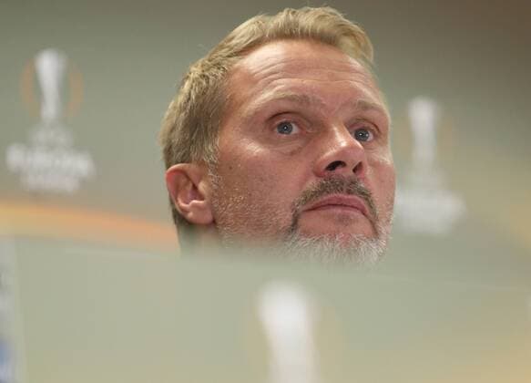 SOCCER - EL, A.Wien vs Roma, preview VIENNA,AUSTRIA,02.NOV.16 - SOCCER - UEFA Europa League, group stage, FK Austria Wien vs AS Roma, preview, press conference PK Pressekonferenz of A.Wien. Image shows head coach Thorsten Fink (A.Wien). GEPAxpictures xChristianxOrt