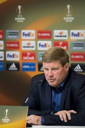 Gent s head coach Hein Vanhaezebrouck pictured during a press conference PK Pressekonferenz of Belgian soccer team KAA Gent, Wednesday 02 November 2016, in Gent. Tomorrow Gent is playing Ukrainian club FC Shakhtar Donetsk in the fourth match of the group stage of the Europa League competition, in Group H. JASPERxJACOBS  x04971072x