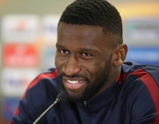 SOCCER - EL, A.Wien vs Roma, preview VIENNA,AUSTRIA,02.NOV.16 - SOCCER - UEFA Europa League, group stage, FK Austria Wien vs AS Roma, preview, press conference PK Pressekonferenz of Roma. Image shows Antonio Ruediger (Roma). GEPAxpictures xChristianxOrt