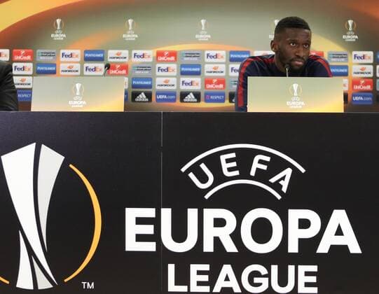 SOCCER - EL, A.Wien vs Roma, preview VIENNA,AUSTRIA,02.NOV.16 - SOCCER - UEFA Europa League, group stage, FK Austria Wien vs AS Roma, preview, press conference PK Pressekonferenz of Roma. Image shows Antonio Ruediger (Roma). GEPAxpictures xChristianxOrt