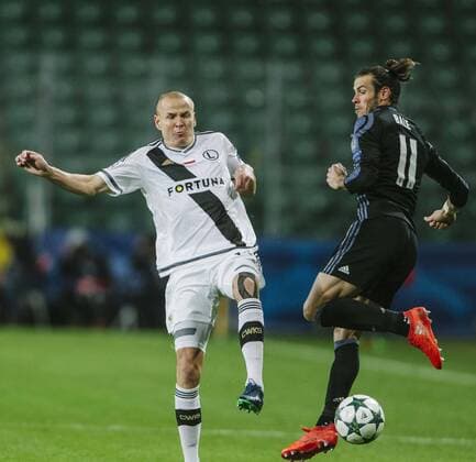 Fußball, CL, Legia Warschau - Real Madrid Fußball Champions League 2016 2017 Legia Warschau - Real Madrid ADAM HLOUSEK, GARETH BALE  20161102-CSRJ8556