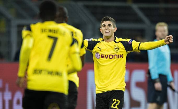 Dortmund, 02.11.2016, Signal-Iduna-Park Torjubel: Christian Pulisic (BvB) Borussia Dortmund - Sporting Lissabon