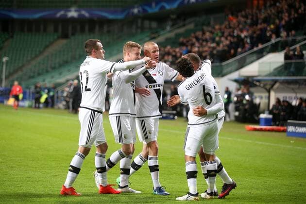 Fußball, CL, Legia Warschau - Real Madrid Fußball Champions League 2016 2017 Legia Warschau - Real Madrid MIROSLAV RADOVIC MICHAL KOPCZYNSKI ADAM HLOUSEK GUILHERME VADIS ODJIDJA OFOE  161102PYK0130
