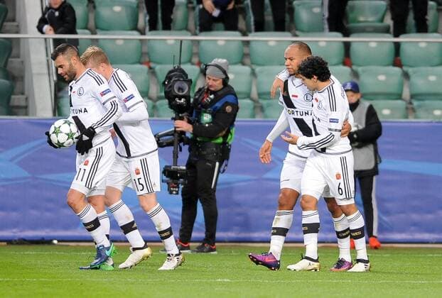 Fußball, CL, Legia Warschau - Real Madrid Fußball Champions League 2016 2017 Legia Warschau - Real Madrid Vadis Odjidja-Ofoe gol, radosc, bramka 2-1  20161102PF_RR068