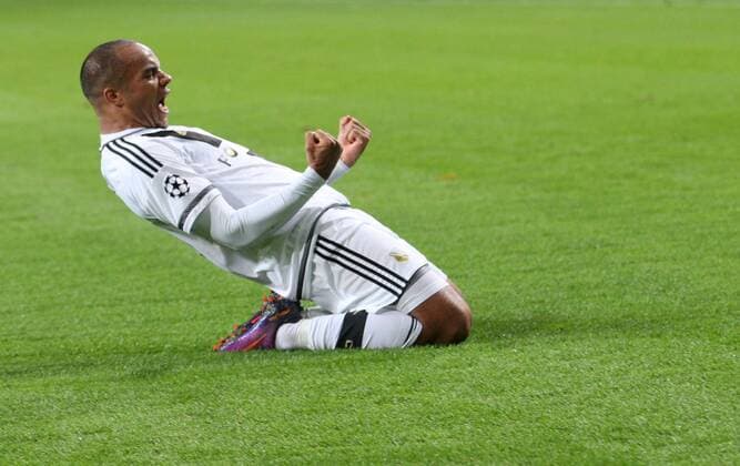 Fußball, CL, Legia Warschau - Real Madrid Fußball Champions League 2016 2017 Legia Warschau - Real Madrid , Vadis Odjidja Ofoe (Legia), radosc, bramka, football, UEFA Champions League,  20161102toja89