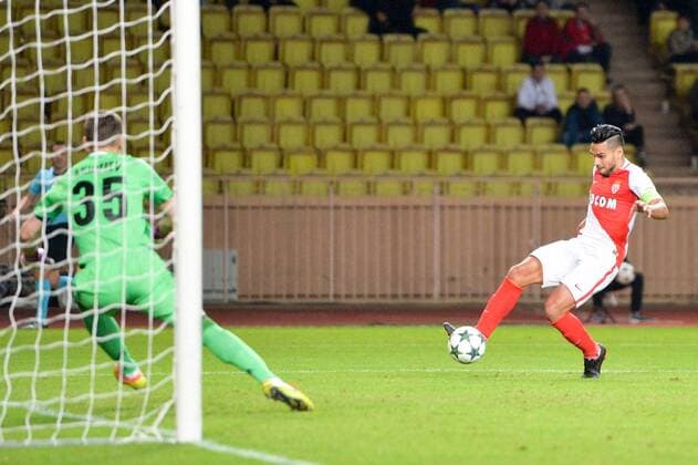 Fußball, CL, AS Monaco - ZSKA Moskau 09 RADAMEL FALCAO (asm) - BUT FOOTBALL : AS Monaco vs CSKA Moscow - Champions League - 02 11 2016 AnthonyBIBARD FEP Panoramic 