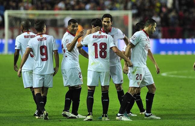 PARTIDO LIGUILLA CHAMPIONS LEAGUE JORNADA 4, SEVILLAFC- DINAMO ZAGREB, ESTADIO RAMON SANCHEZ PIZJUAN. ESCUDERO, GANSO FC Sevilla vs Dynamo Kiew - Football Champions League  xJUANxGUERRAx xPARTIDOx
