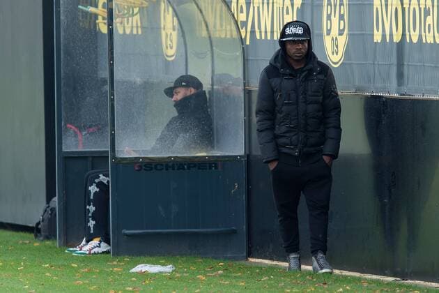 Dortmund, Germany 03.11.2016, Training BV Borussia Dortmund, BVB, Willy Aubameyang und Catilina Aubameyang ( DeFodi001