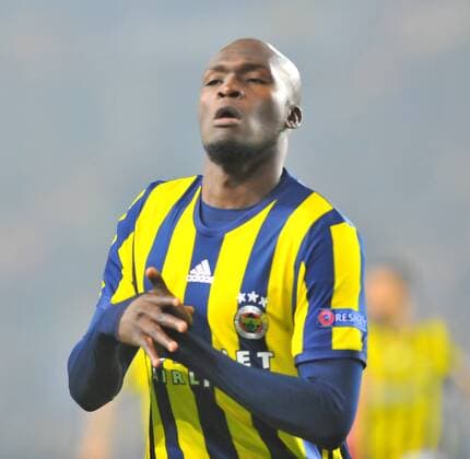 Fenerbahce s Moussa Sow celebrates his goal during a UEFA European League, group A soccer match, between Fenerbahce and Manchester United ManU at Fenerbahce Ulker Arena in Istanbul, 3rd of November, 2016. (  Copyright: AzizxUzunx-xDepoxPhotos 15552911
