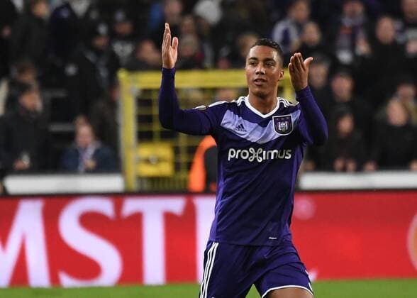 03.11.2016, xjhx, Fussball UEFA Europa League, RSC Anderlecht - FSV Mainz 05, emspor, v.l. Youri Tielemans (RSC Anderlecht) celebrate the goal, Torjubel zum 3:1 Anderlecht