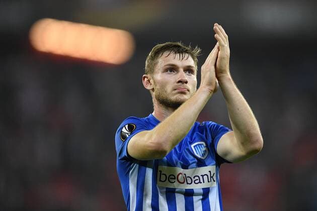 Genk s Jakub Brabec pictured after a soccer game between Spanish Club Athletic Bilbao and Belgian team KRC Genk in Bilbao, Spain, Thursday 03 November 2016, the fourth game of the group stage of the Europa League competition in Group F. YORICKxJANSENS  x04971835x