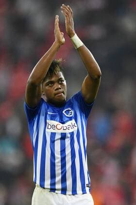 Genk s Leon Bailey pictured after a soccer game between Spanish Club Athletic Bilbao and Belgian team KRC Genk in Bilbao, Spain, Thursday 03 November 2016, the fourth game of the group stage of the Europa League competition in Group F. YORICKxJANSENS  x04971860x