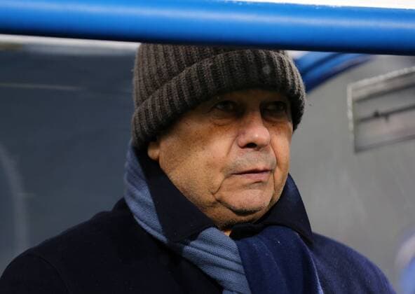 ST PETERSBURG, RUSSIA - NOVEMBER 3, 2016: Zenit St Petersburg s head coach Mircea Lucescu in the 2016-17 Season UEFA Europa League Group D football match against Dundalk at the Petrovsky Stadium. FC Zenit St Petersburg won the game 2-1. Peter Kovalev TASS  TS036772