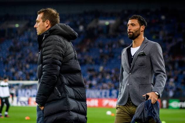 Kevin Kuranyi und Trainer Markus Weinzierl (FC Schalke 04) beim Europa League Spiel zwischen FC Schalke 04 vs FC Krasnodar am 03.11.2016 Gelsenkirchen Copyright: xSchuelerx xEibnerx-xPressefotox