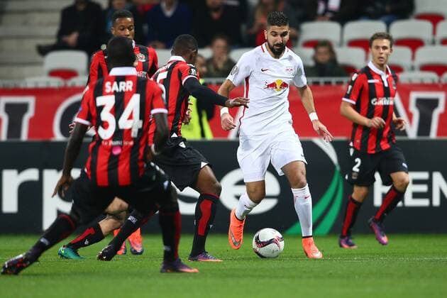 SOCCER - EL, Nice vs RBS NICE,FRANCE,03.NOV.16 - SOCCER - UEFA Europa League, group stage, OGC Nice vs Red Bull Salzburg. Image shows Munas Dabbur (RBS). GEPAxpictures xFelixxRoittner