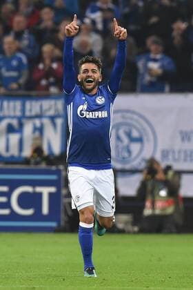 Fußball Europa League Gruppenphase 4. Spieltag Schalke 04 - FC Krasnodar am 03.11.2016 in der Veltins Arena in Gelsenkirchen Torjubel zum 1:0 durch Junior Caicara ( Schalke ) xRx