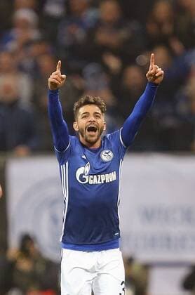03.11.2016, Fussball UEFA Europa League 2016 2017, Gruppenphase, 4.Spieltag, FC Schalke 04 - FK Krasnodar, in der VELTINS-Arena Gelsenkirchen. Jubel Torschütze Junior Caicara (Schalke) zum Tor zum 1:0 