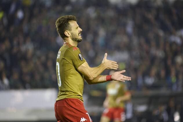 Standard s Orlando Sa pictured during a soccer game between Greek club Panathinaikos F.C. and Belgian team Standard de Liege in Athens, Greece, Thursday 03 November 2016, the fourth game of the group stage of the Europa League competition in Group G. NICOLASxLAMBERT  x04971993x