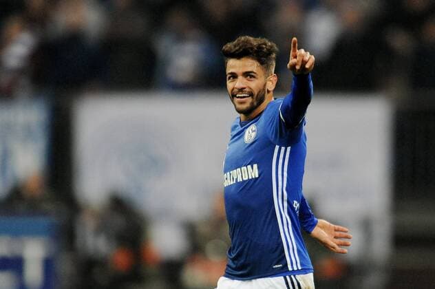 Torschuetze Junior Caicara ( Schalke 04 ) jubelt ueber seinen Treffer zum 1 : 0. 03.11.2016 --- Fussball --- Europaleague --- Schalke 04 vs FK Krasnodar Gelsenkirchen Copyright: xThienel Eibner-Pressefotox EP_TTL