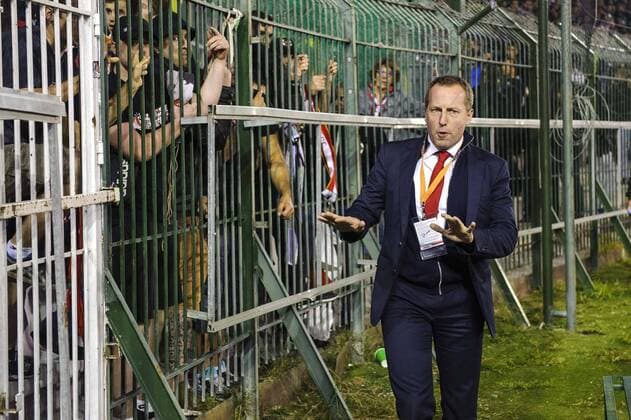 Standard s chairman Bruno Venanzi pictured during a soccer game between Greek club Panathinaikos F.C. and Belgian team Standard de Liege in Athens, Greece, Thursday 03 November 2016, the fourth game of the group stage of the Europa League competition in Group G. NICOLASxLAMBERT  x04972025x